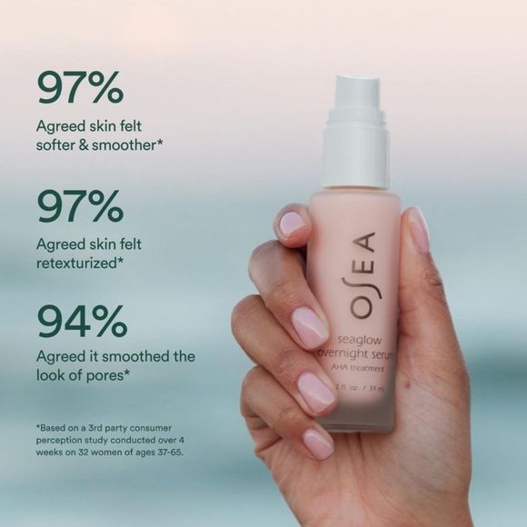 LAST 1! OSEA Seaglow Overnight Serum AHA Treatment 🌊 NEW IN BOX - Picture 3 of 8
